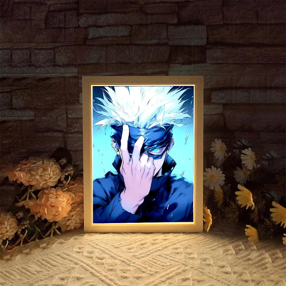 Gojo's Glow: Jujutsu Kaisen LED Art Frame