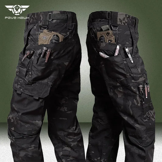 Camo Tactical Pants Men Military Waterproof Ripstop