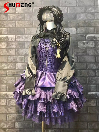 Lace Elegance: Japanese Gothic Lolita Dress
