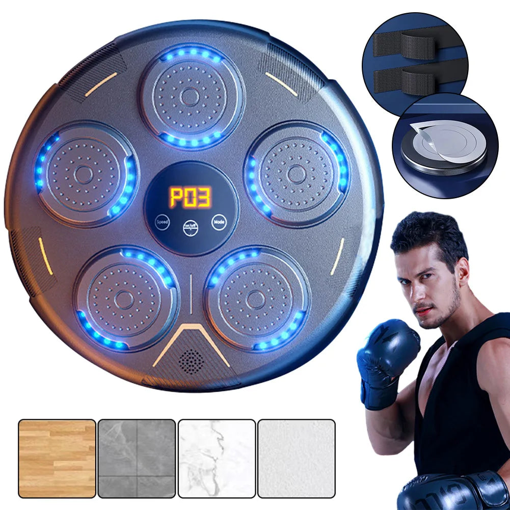 Smart Music Boxing Machine Bluetooth Training Punching Pads Boxing Equipment Wall Target Music Boxing Machine for Kids Adults