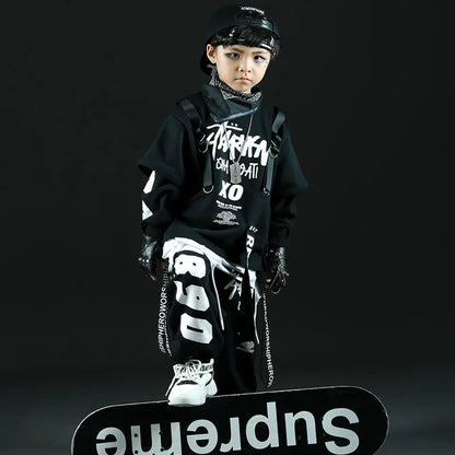 Children Hip Hop Dancer Clothes Boys Girls