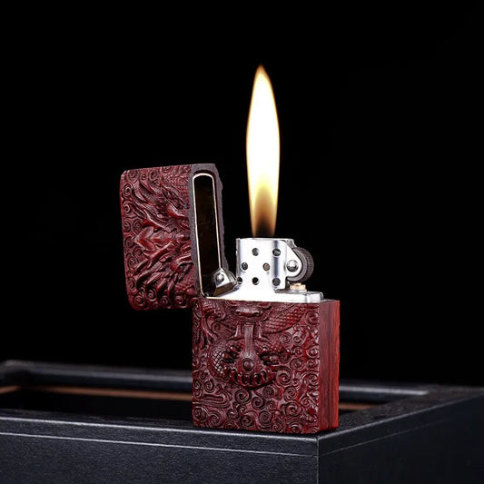 Leader Sandalwood Engraving Lighter