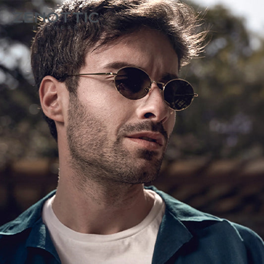 Retro Oval Sunglasses — Y2K Polarized UV400
