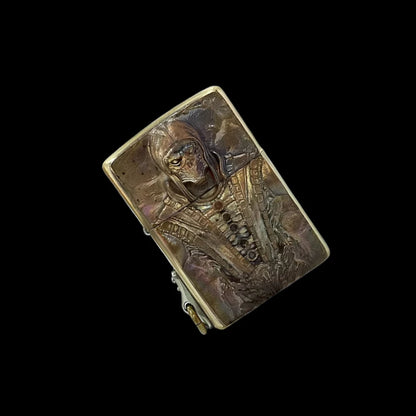 Classic Samurai Skull Lighter Pocket