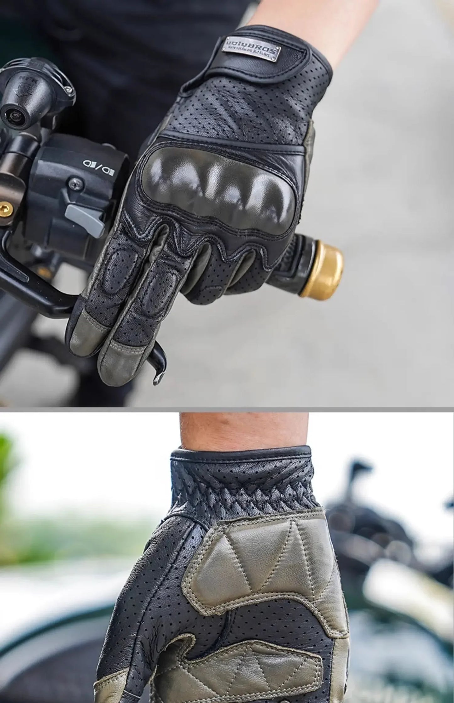 Retro Racer Touchscreen Gloves - Spring & Summer
