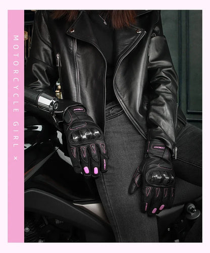 ThermoShield Carbon Fiber Motorbike Gloves