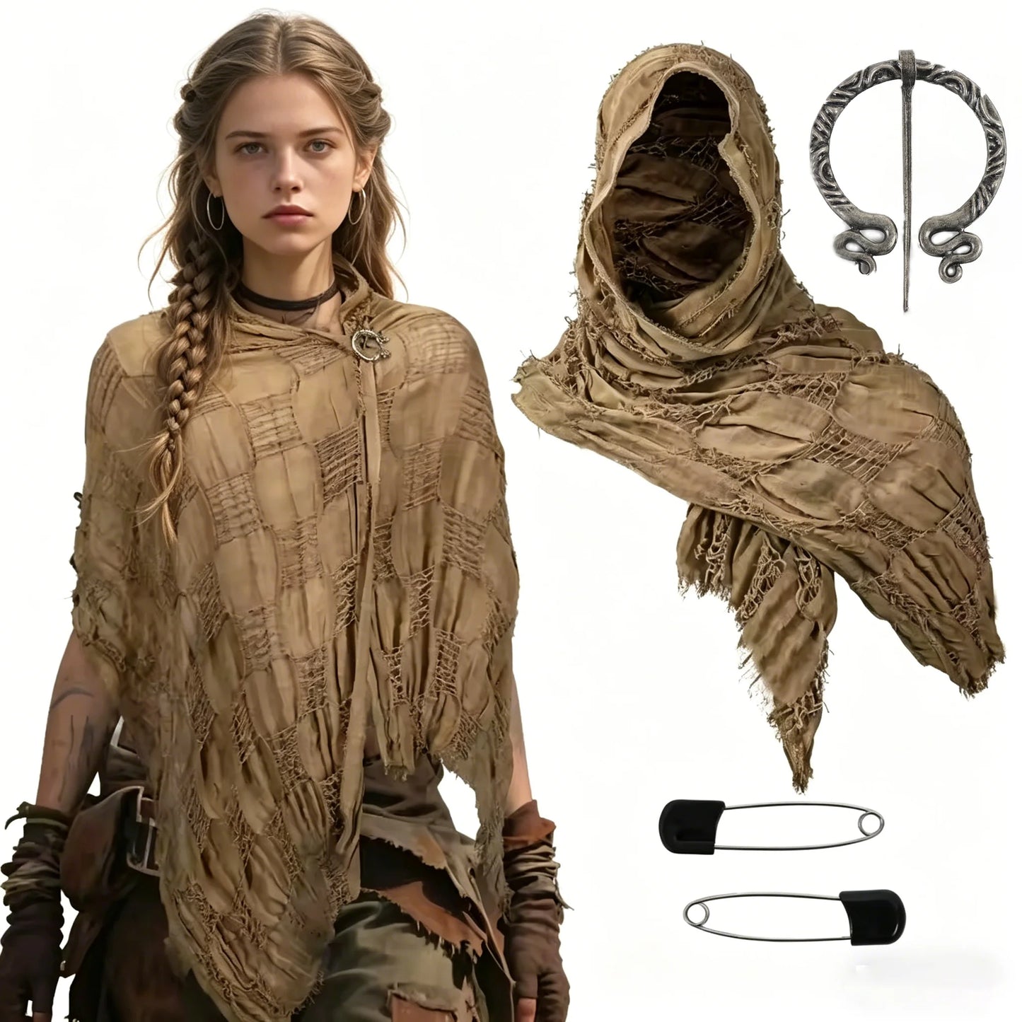 Medieval Hooded Cloak