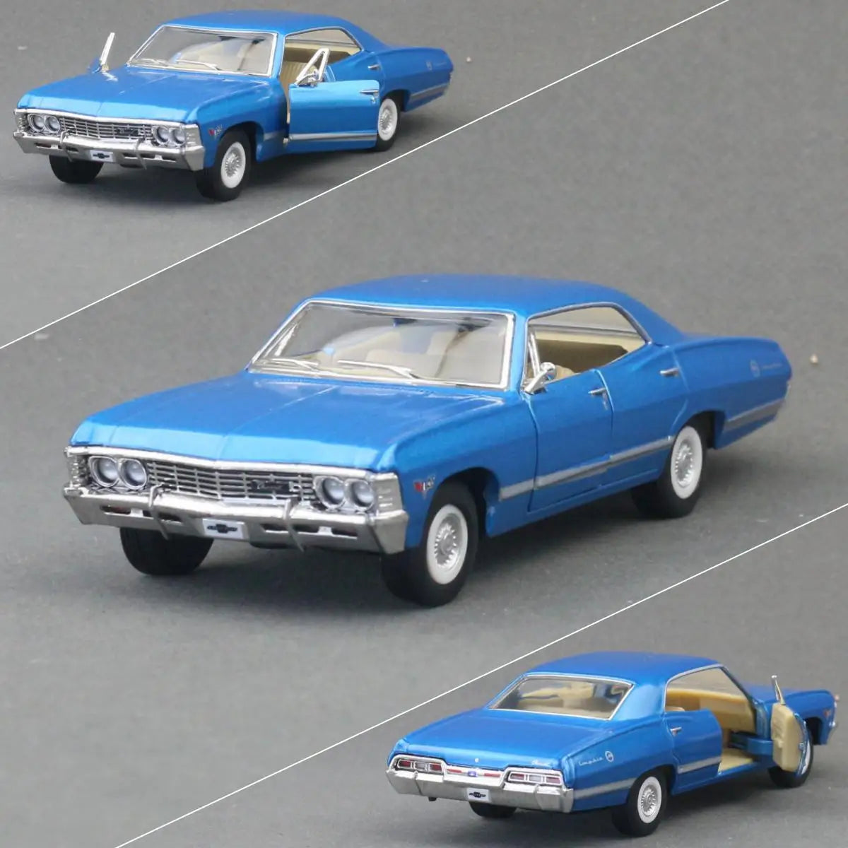 Chevrolet Impala 1967 Diecast Model — 1:43 Pull Back Miniature