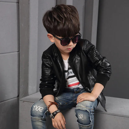 Children's Pu Jacket for Boys