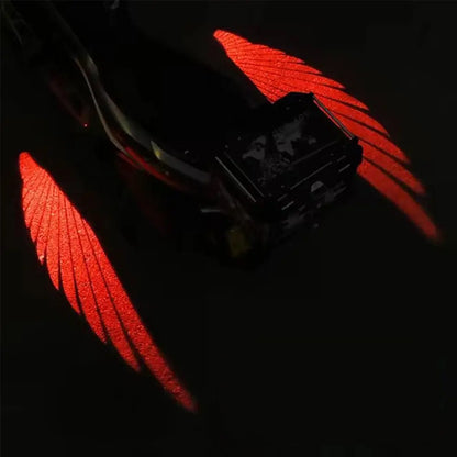 Winged Glow: Motorcycle LED Light Projectors Duo