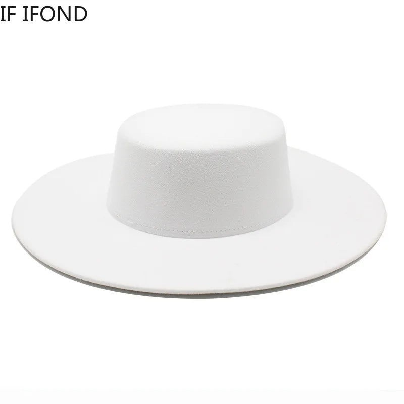 Wide Brim Fedora Hat — Women's French Style