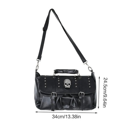 Handbags Pu Leather Skull Tote Bag