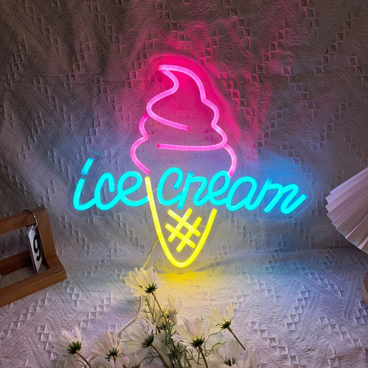 Custom Neon Sign Ice Cream Night Light