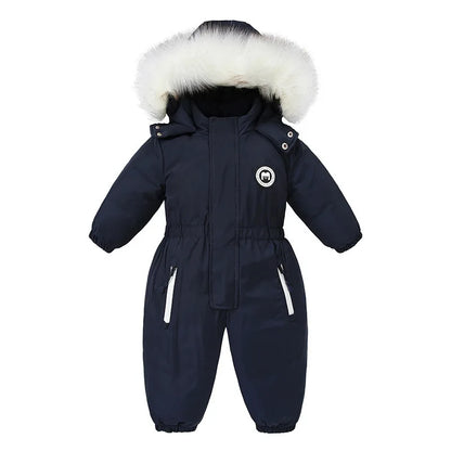 -30 Winter Baby Clothes Thicken Warm Jumpsuits