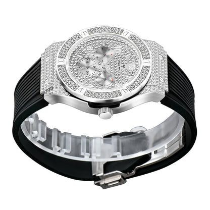 Luxury Diamond Fashion Quartz Watch Men