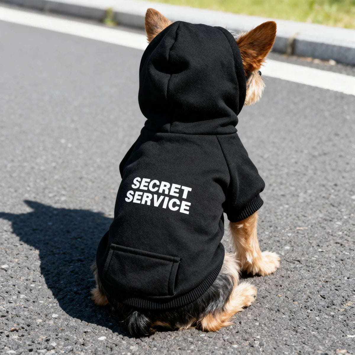 Secret Service Dog Hoodie — Fleece Lined