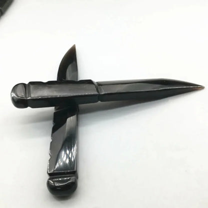 Obsidian Dagger: Healing Protection Talisman Knife