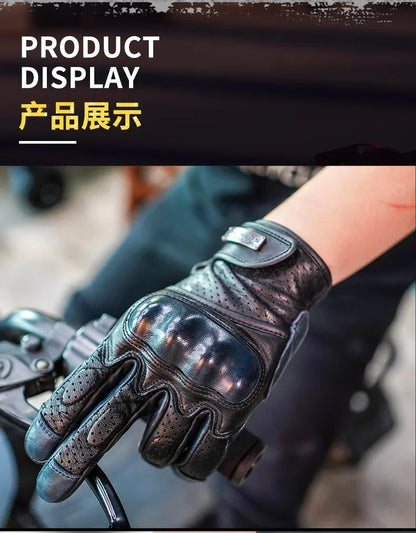 Retro Racer Touchscreen Gloves - Spring & Summer