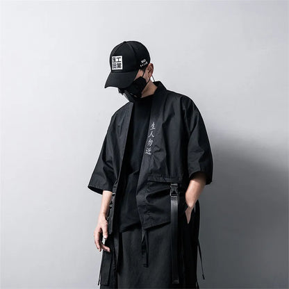 Japanese Traditional Black Kimono