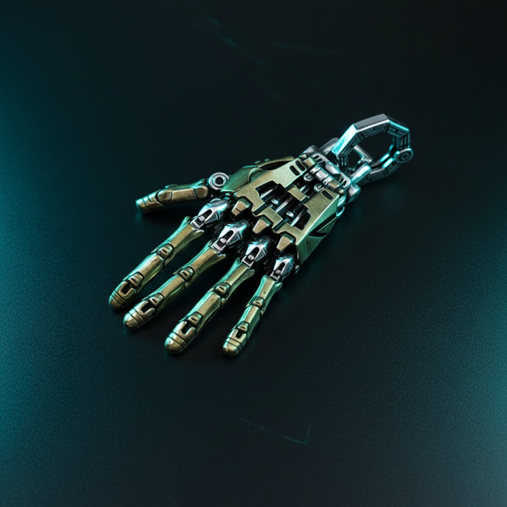 Mechanical Bionic Hand Pendant — Steampunk Movable Fingers