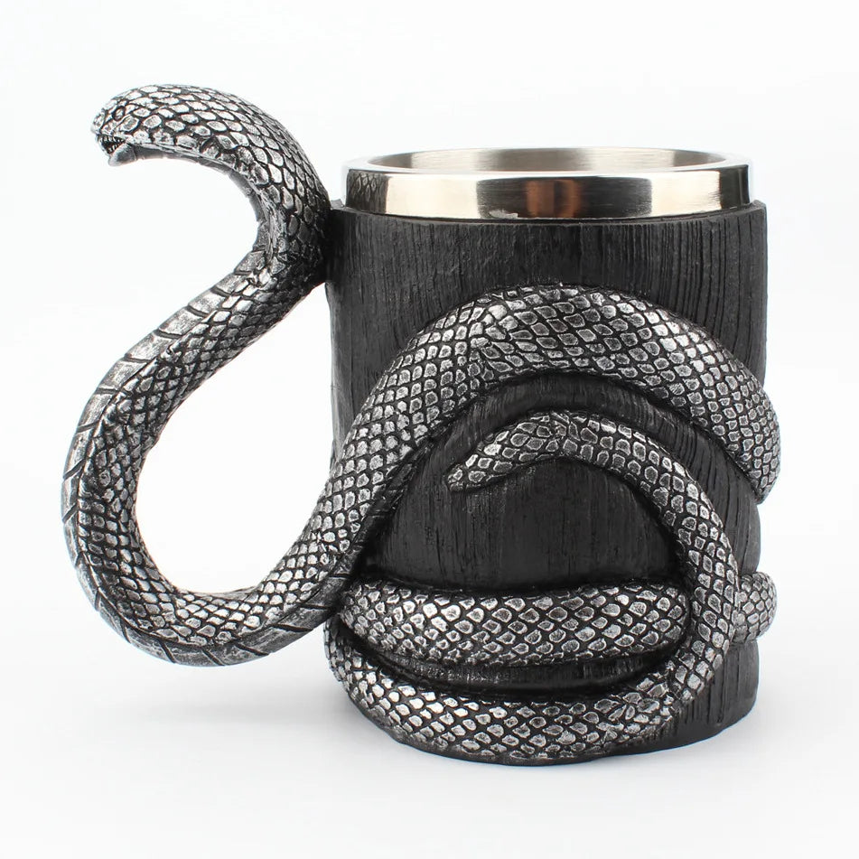 Creative Cobra Figurine Statue Mug Art