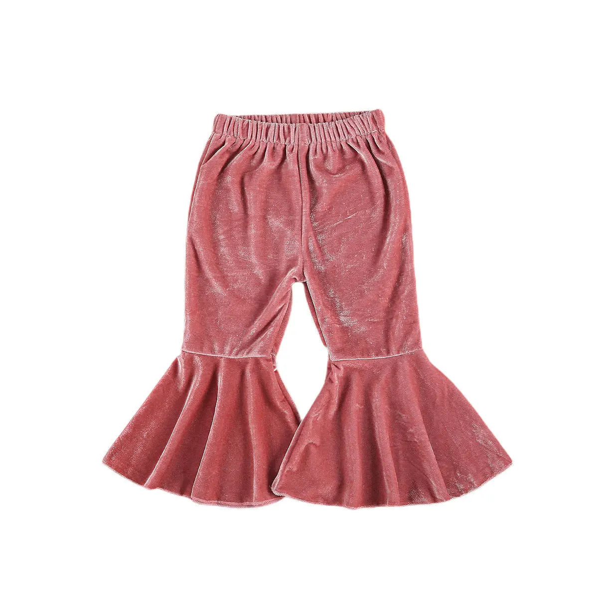 Multicolor Flared Pants Toddler Velvet