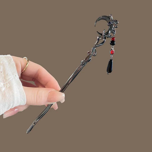 Vintage Moon Tassel Hair Sticks for Elegant Women