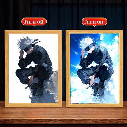 Gojo's Glow: Jujutsu Kaisen LED Art Frame
