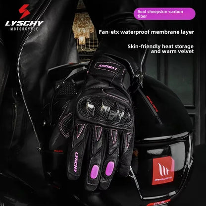 ThermoShield Carbon Fiber Motorbike Gloves