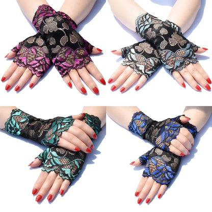 Fashion Women lovely Fingerless Gloves