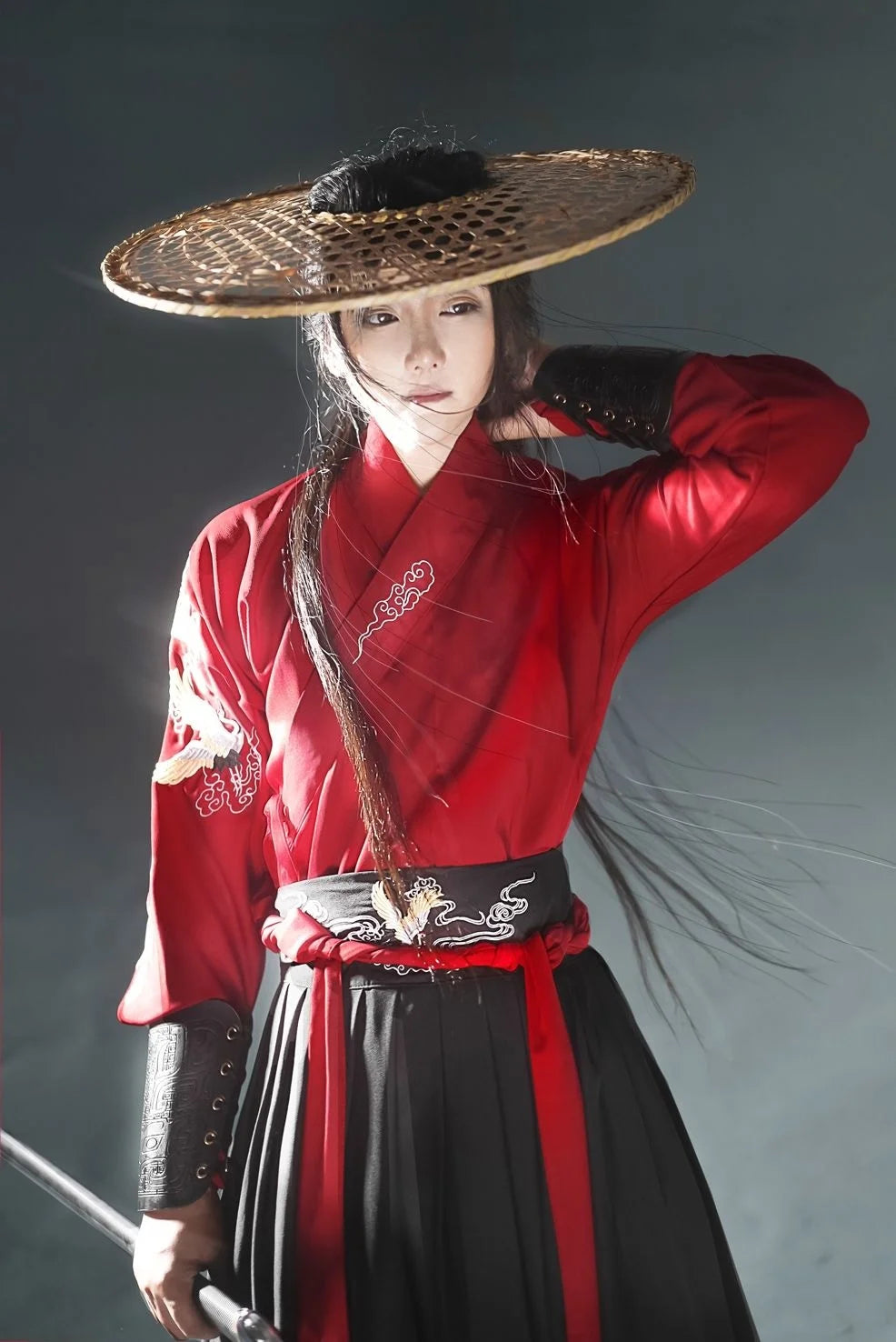Vintage Knight Hanfu Robe: Cosplay & Dance Attire