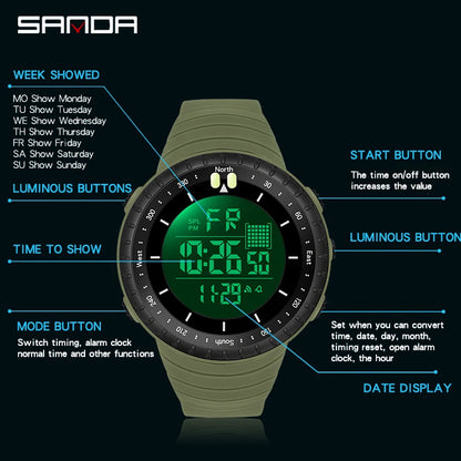 Digital Watch Electronic LED