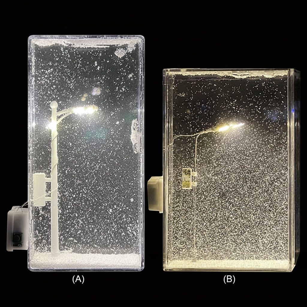 Snowy Lamp Snow Scenery Night Light