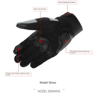 KOMINE GK-8184 EcoShield Warm Motorbike Gloves