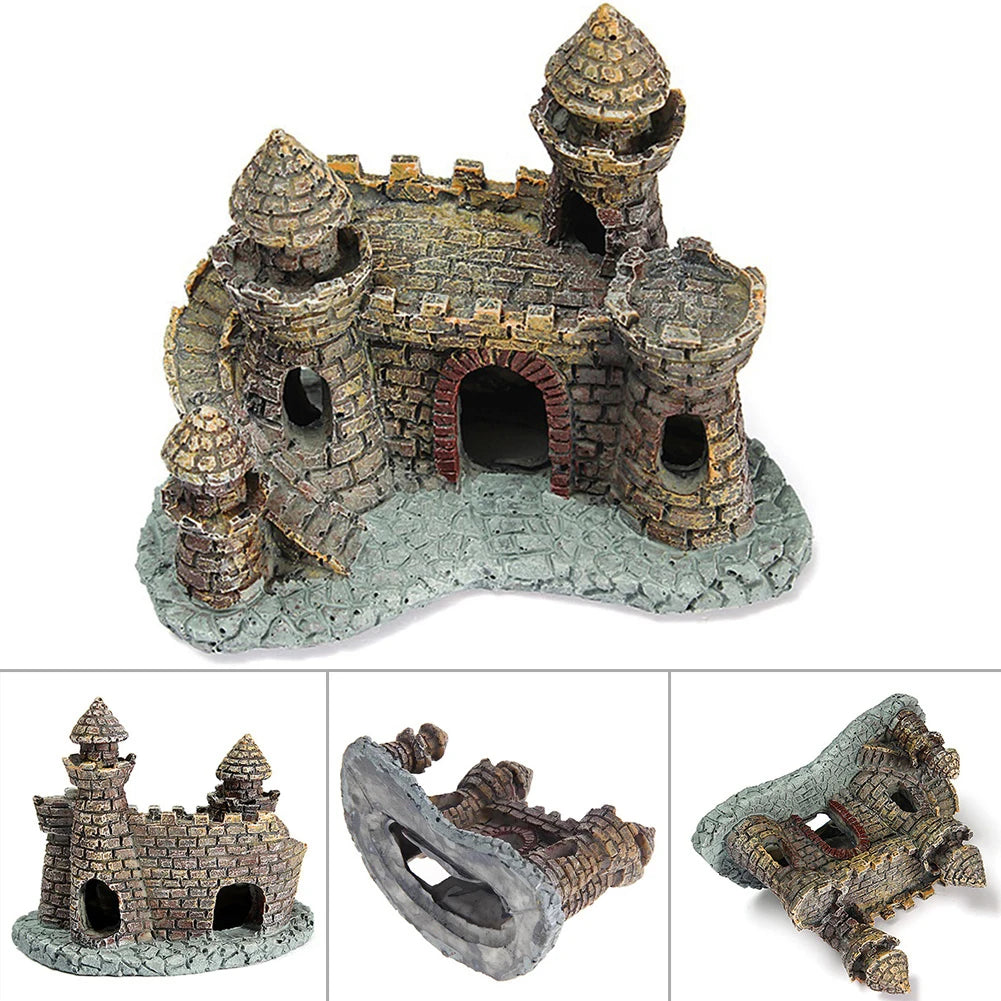 Castle Landscape Ornament for Aquarium Fish Tank