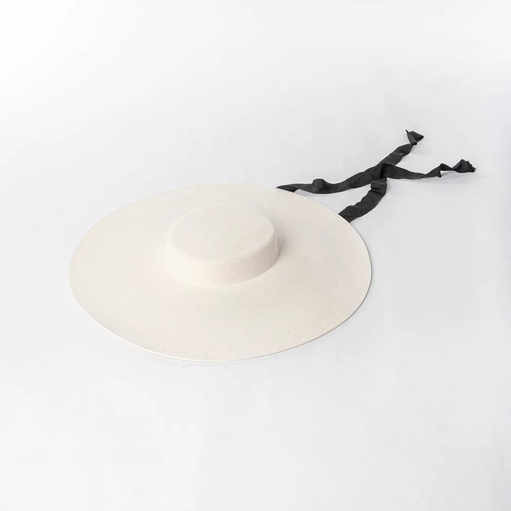 Wide Brim Wool Fedora — 15cm Brim · 9 Styles