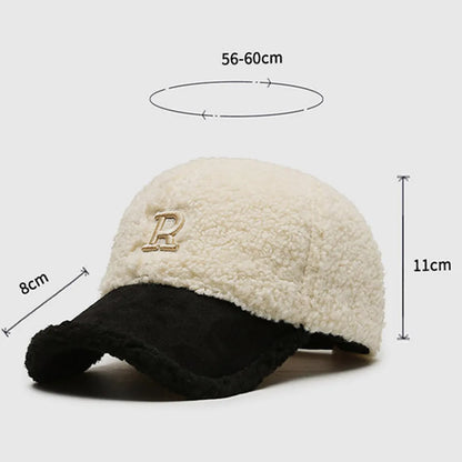 Baseball Cap For Women & men Warm Plush