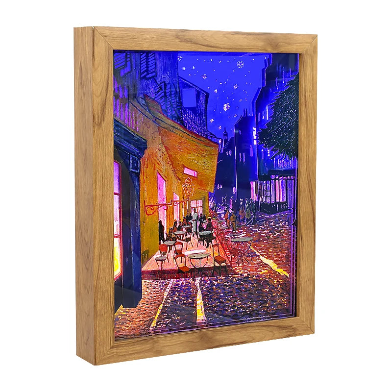 Shadow Box With Lights Van Gogh Table Lamp