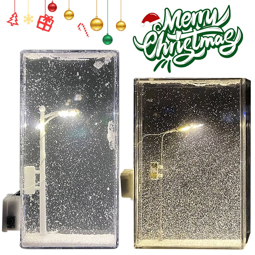 Snowy Lamp Snow Scenery Night Light