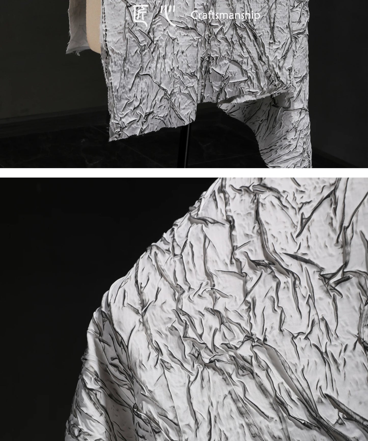 Eco Jacquard Pleat Fabric for Fashion Creations