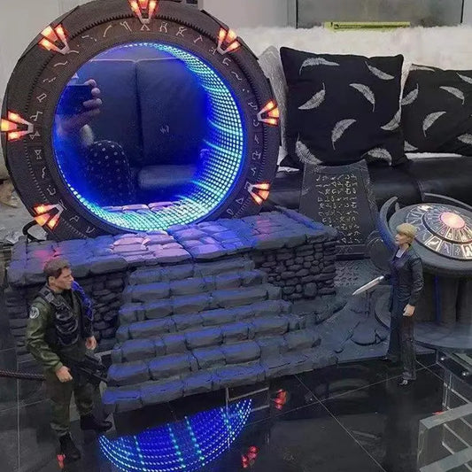 Unique Star Gate Book Stand Light Mirror