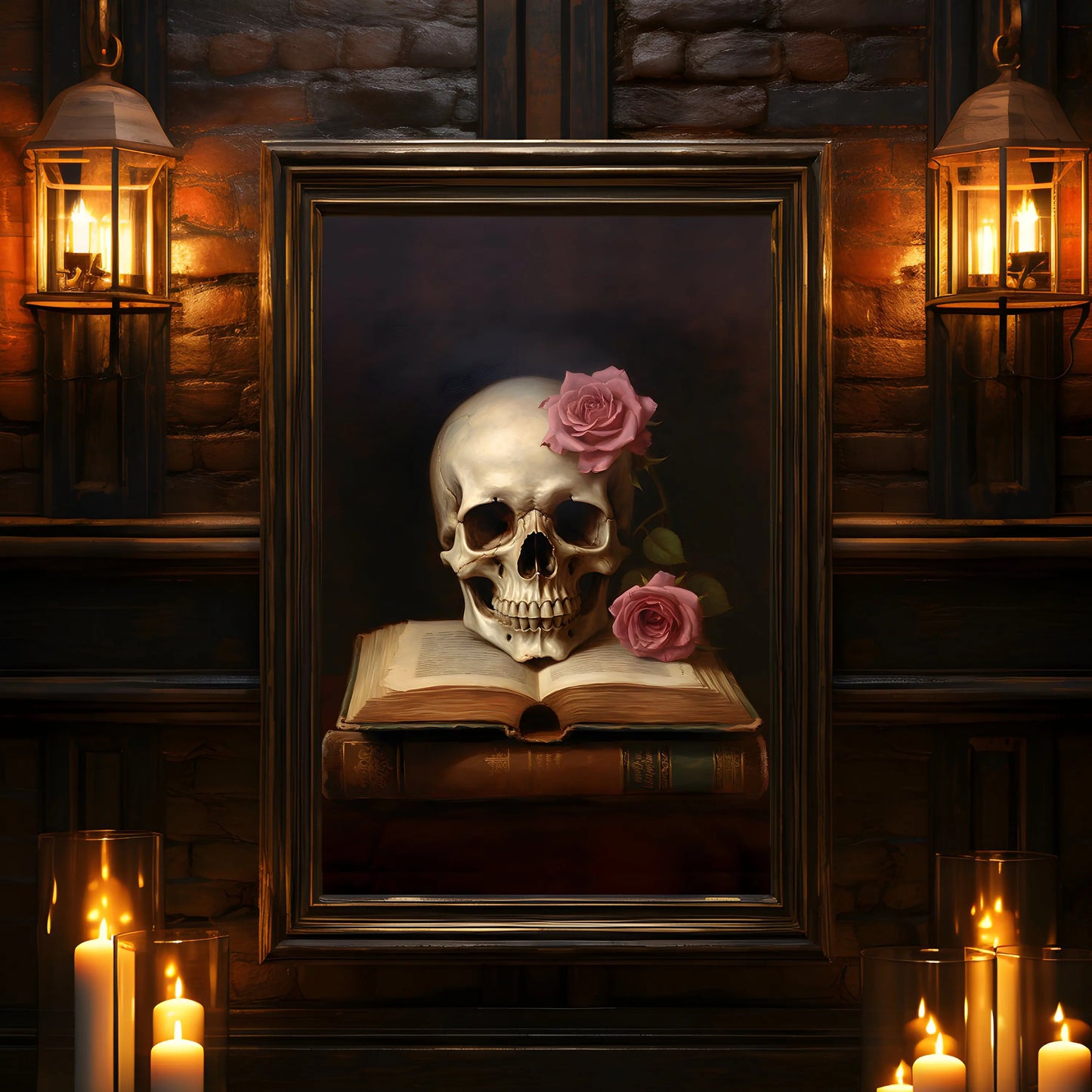 Victorian Spook: Dark Canvas Art for Eerie Homes