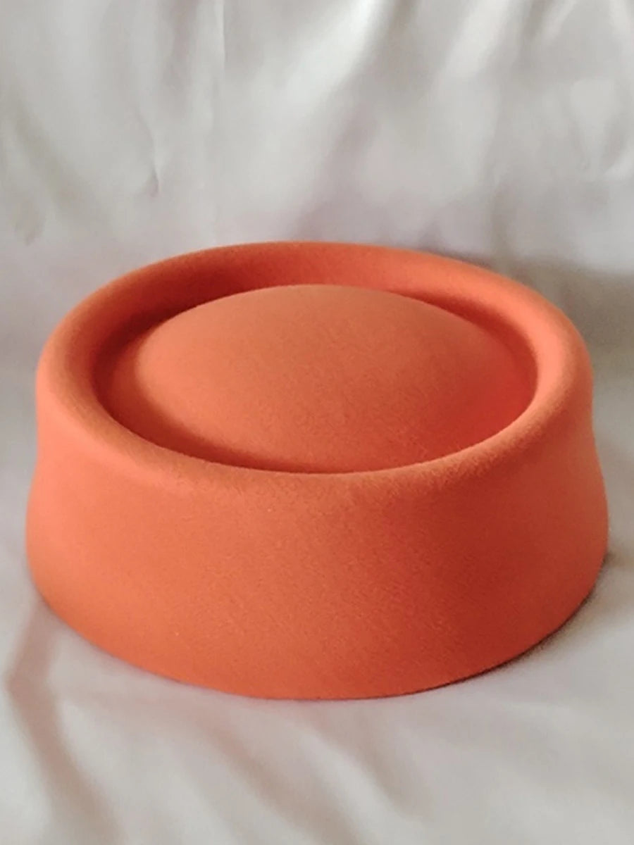 Wool Dome Beret — Hepburn Style Felt Hat