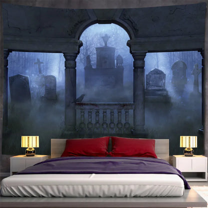 Horror Halloween Tapestry Wall Art Home