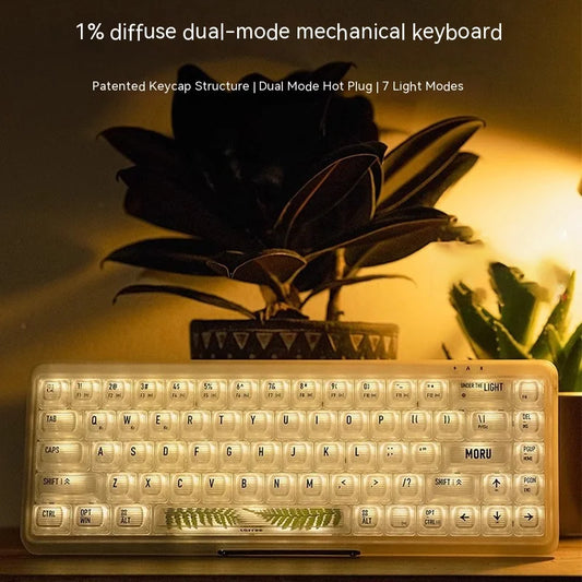 Foggy Dual Mode Mechanical Keyboards Wireless