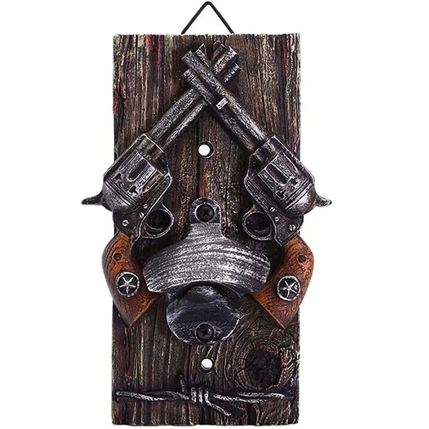 Wall Mounted Bottle Opener Classic Cowboy Style