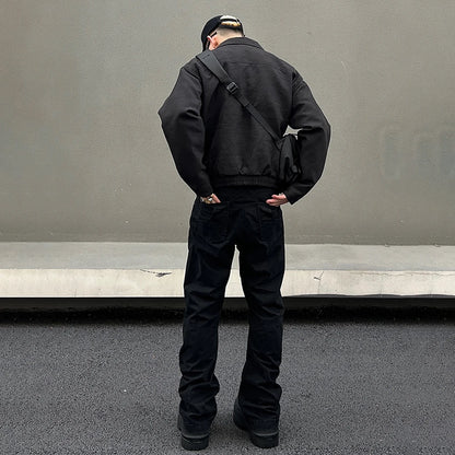 Black Cargo Pants Men Streetwear