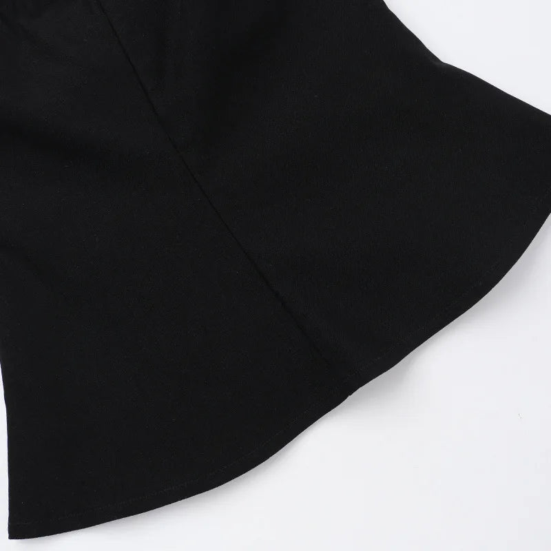 Grunge Gothic Zip Corset Tank Top