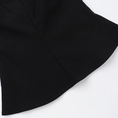 Grunge Gothic Zip Corset Tank Top
