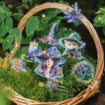 Stickers Forest Witch landscape Design
